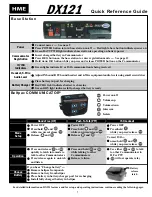 Preview for 5 page of HM Electronics DX121 Operating Instructions Manual