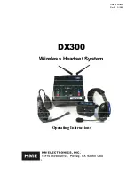 HM Electronics DX300 Operating Instructions Manual preview