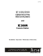 HM Electronics IC100 Maintenance Instructions Manual preview