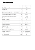 Preview for 12 page of HM Machinery SBM 28B Manual