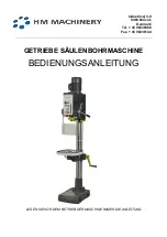 Preview for 54 page of HM Machinery SBM 28B Manual