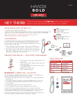 Preview for 1 page of HMDX BOLD HX-EP240 User Manual And Warranty Information