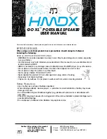 Preview for 1 page of HMDX GO XL User Manual