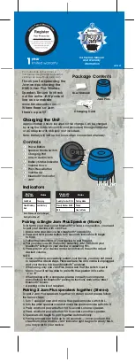 HMDX jam PLUS Instruction Manual And  Warranty Information preview