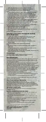 Preview for 2 page of HMDX jam PLUS Instruction Manual And  Warranty Information