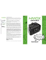 Preview for 1 page of HMDX Sleep Station Instruction Manual And  Warranty Information