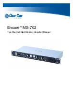 HME Clear-Com Encore MS-702 Instruction Manual предпросмотр