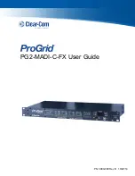 HME Clear-Com ProGrid PG2-MADI-C-FX User Manual preview