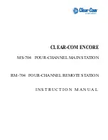 Preview for 1 page of HME Clear-Com RM-704 Instruction Manual