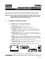 HME COM401 Operating Instructions предпросмотр