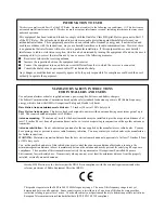 Предварительный просмотр 4 страницы HME DX100 EU Operating Instructions Manual