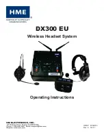 Предварительный просмотр 1 страницы HME DX300 EU Operating Instructions Manual