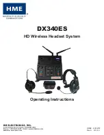 HME DX340ES Operating Instructions Manual preview