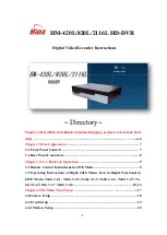 Preview for 1 page of HME HM-2116L Instructions Manual