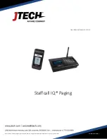 HME JTECH Staffcall IQ Paging User Manual предпросмотр