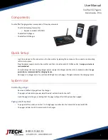 Preview for 2 page of HME JTECH Staffcall IQ Paging User Manual