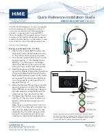 HME NEXEO AIO HS7000 Quick Reference Installation Manual предпросмотр