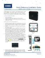 HME NEXEO HDX RT7000 Quick Reference Installation Manual preview