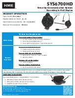 Preview for 1 page of HME SYS6700HD Manual