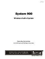 Preview for 1 page of HME System 900 Operating Instructions Manual