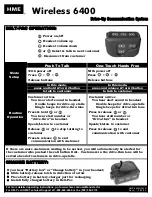 HME Wireless 6400 Manual preview