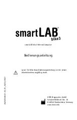 Предварительный просмотр 1 страницы HMM Diagnostics smartLAB bike3 User Manual