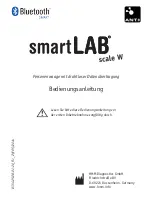 HMM Diagnostics smartlab scale w User Manual предпросмотр