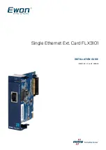 Preview for 1 page of HMS Networks Ewon FLX3101 Installation Manual