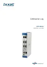 Предварительный просмотр 1 страницы HMS Networks Ixxat CANnector Log User Manual