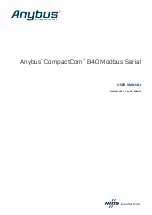 Предварительный просмотр 1 страницы HMS Anybus CompactCom B40 Modbus Serial User Manual