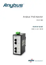 HMS Anybus PoE Injector Startup Manual preview