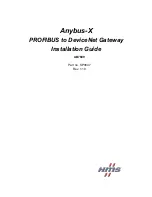 Preview for 1 page of HMS Anybus-X AB7609 Installation Manual