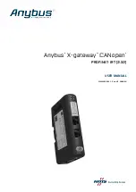 Preview for 1 page of HMS Anybus  X-gateway CANopen User Manual