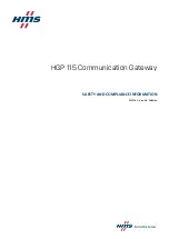 Предварительный просмотр 1 страницы HMS HGP 115 Safety And Compliance Information Manual