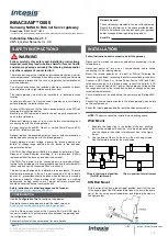 Предварительный просмотр 1 страницы HMS Intesis INBACSAM004O000 Quick Start Manual