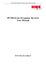 Preview for 1 page of HNC Electric HV100 Series User Manual