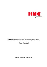 Предварительный просмотр 1 страницы HNC Electric HV350 Series User Manual