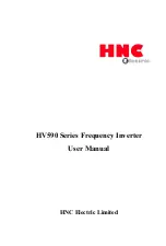 HNC Electric HV590 Series User Manual preview