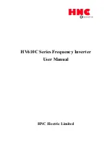 HNC Electric HV610C Series User Manual предпросмотр