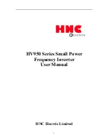 HNC Electric HV950-1R5G1(B) User Manual preview