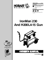 Hobart Welders H200L4-15 Gun Operation Manual preview