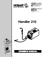 Hobart Welders Handler 210 Owner'S Manual preview