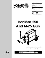 Preview for 1 page of Hobart Welders IronMan 250 Owner'S Manual