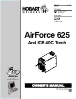 Hobart Welding Products AirForce 625 Owner'S Manual preview