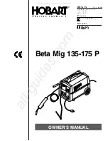 Hobart Welding Products Beta Mig 135 P Owner'S Manual preview