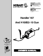 Hobart Welding Products H100S2?10 Gun Owner'S Manual preview