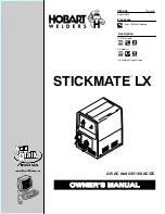 Hobart Welding Products STICKMATE LX Owner'S Manual preview