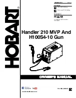 Hobart 210 MVP Owner'S Manual предпросмотр