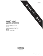 Hobart 4246 Instructions Manual preview
