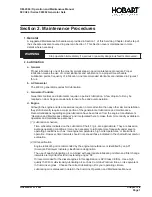 Предварительный просмотр 59 страницы Hobart 90CU24 Operation And Maintenance Manual